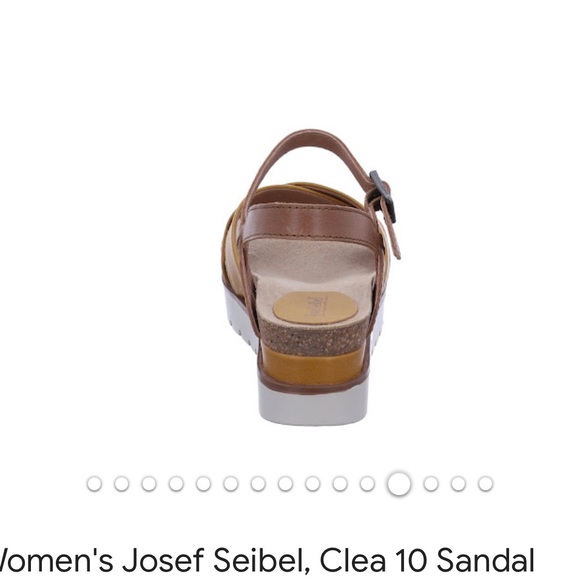 NIB Josef Seibel “Clea 10” White Kombi ladies wedge platform sandals, size EU 37 - Picture 7 of 12